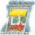 Yellow Awning Paris Window